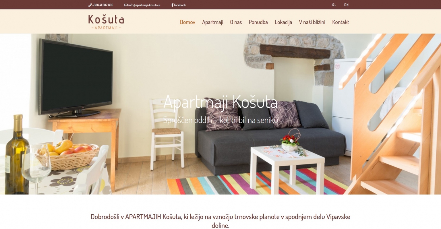Apartmaji Košuta